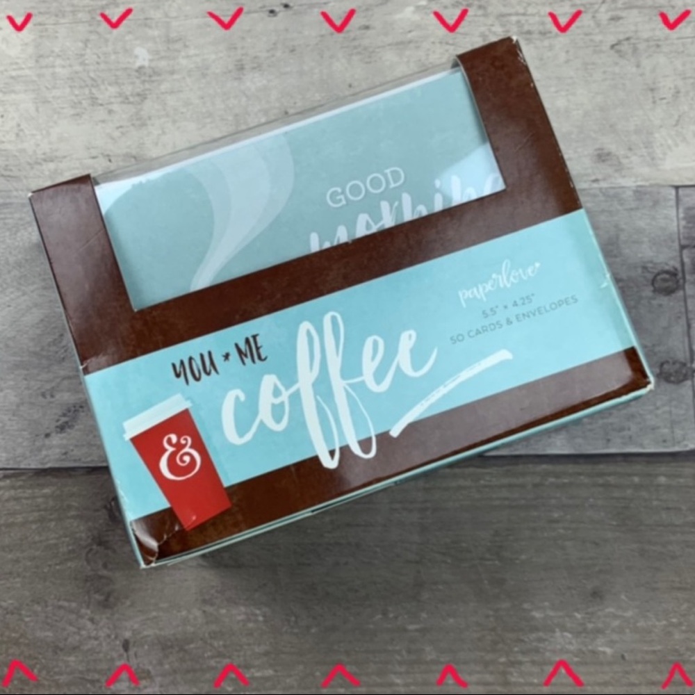 NWB Paperlove 50 You, Me & Coffee assorted cards